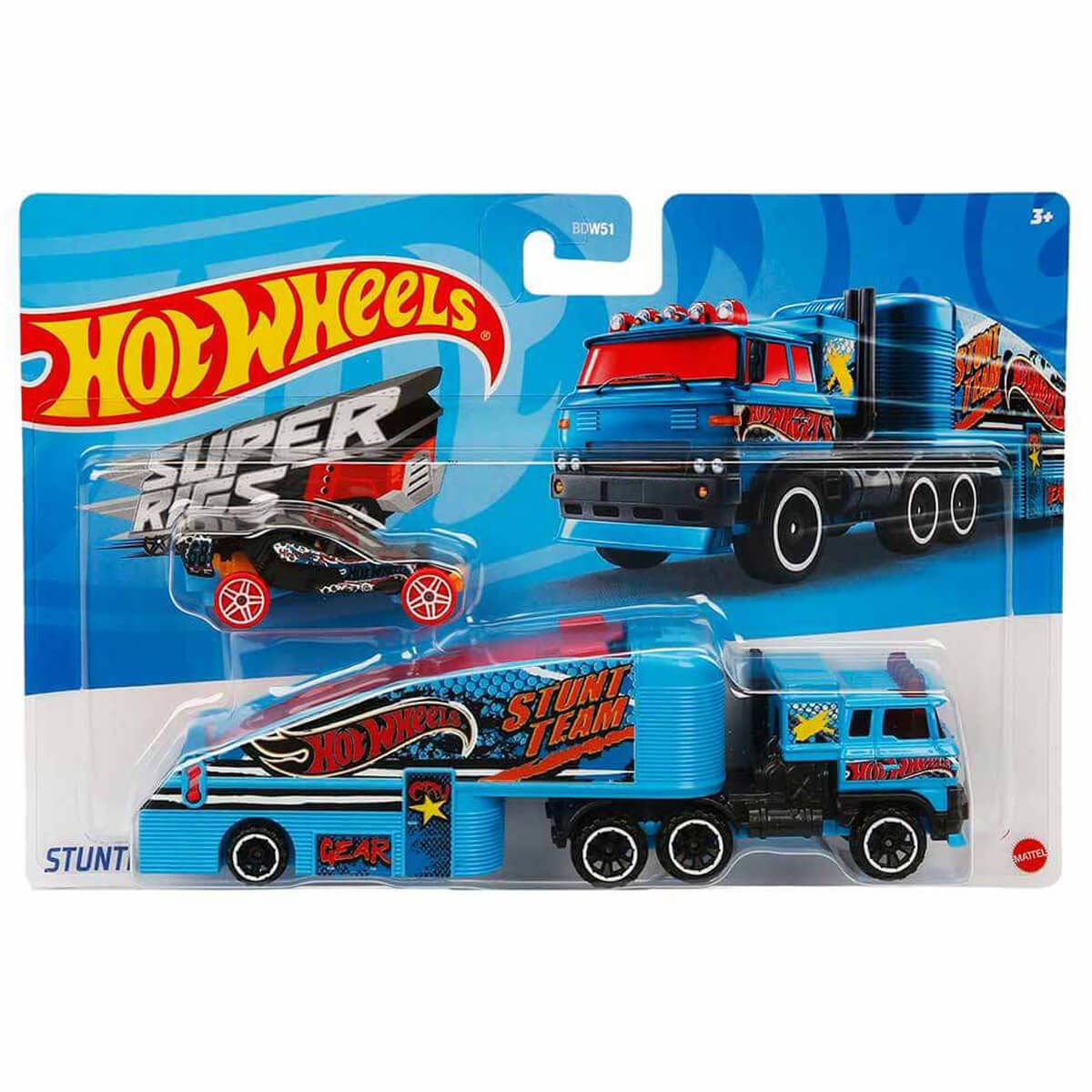 Hot Wheels Taşıyıcı Tırlar BDW51 Oyuncak Tırlar Stuntin Semi