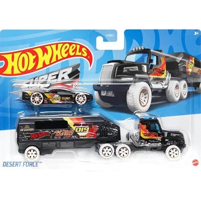 Hot Wheels Taşıyıcı Tırlar BDW51 Oyuncak Tırlar Desert Force Siyah