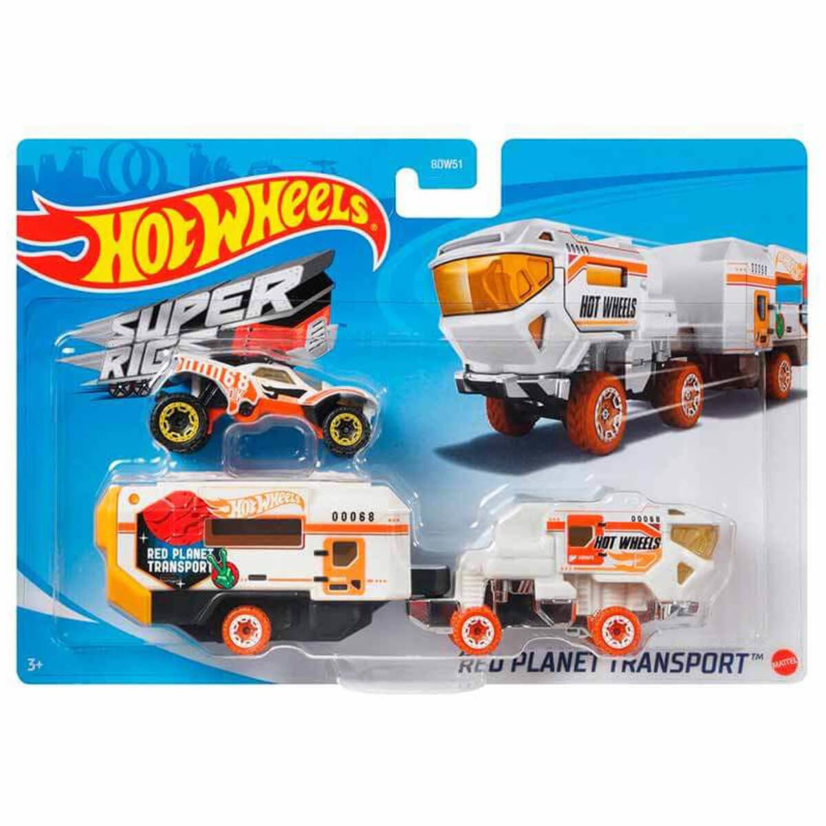 Hot Wheels Taşıyıcı Tırlar BDW51 Oyuncak Tırlar Red Planet