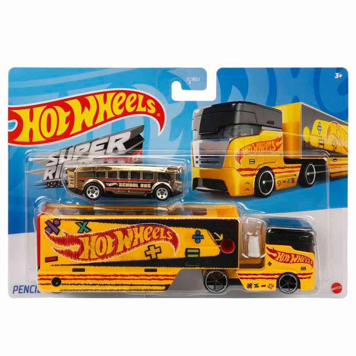 Hot Wheels Taşıyıcı Tırlar BDW51 Oyuncak Tırlar Pencll Pusher