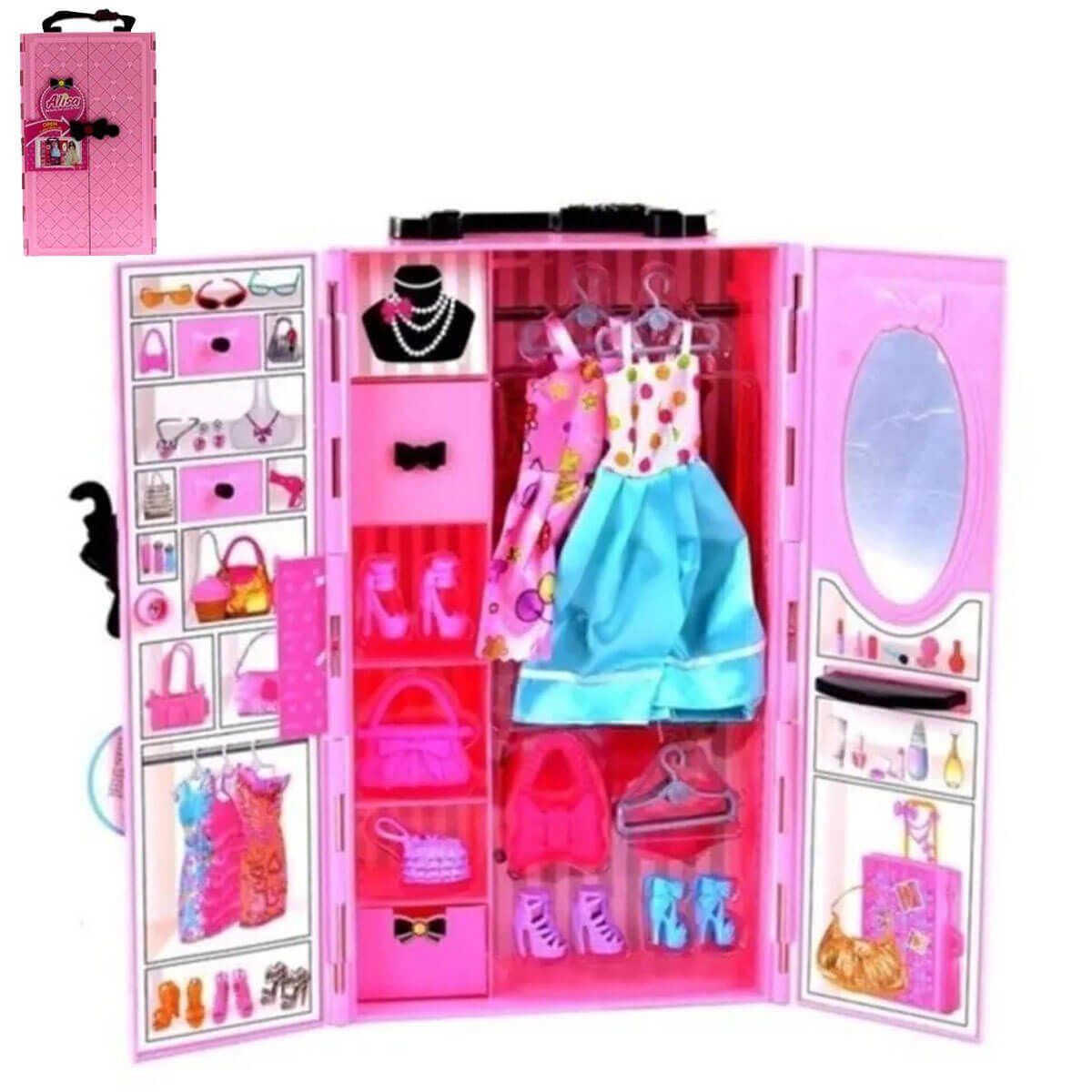 Oyuncak Gardrop Güzellik ve Kıyafet Seti YS1905-11