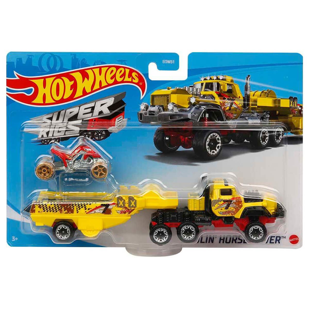 Hot Wheels Taşıyıcı Tırlar BDW51 Oyuncak Tırlar Haulin' Horsepower