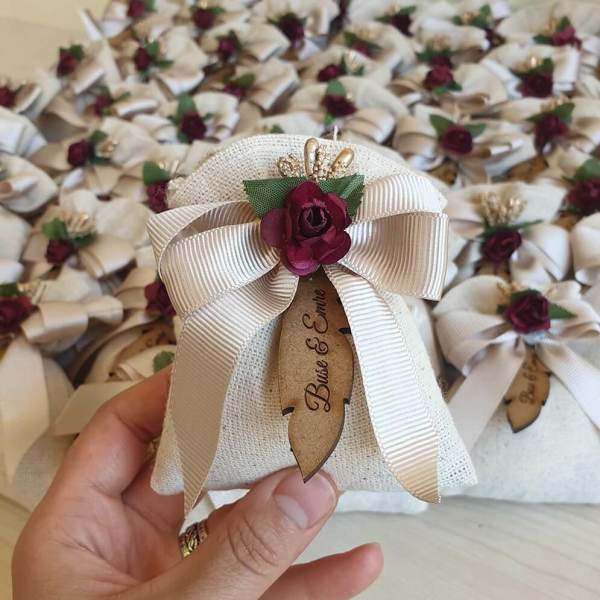 Nikah Şekeri ve Nikah Hediyeliği Lavanta Kesesi Nks-33