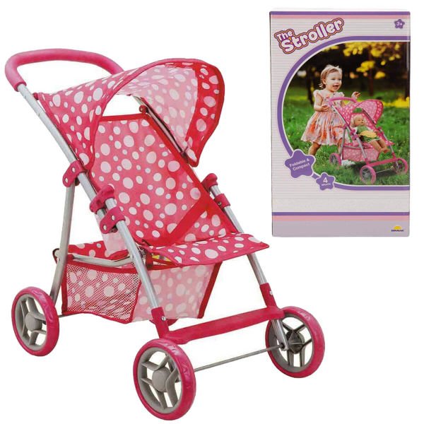 Puantiyeli 4 Tekerlekli Oyuncak Metal Puset SNM-9304B