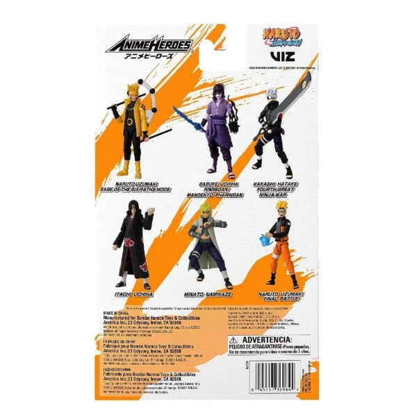 Bandai 16 cm Anime Heroes Naruto Uzumaki Oyuncak Figürü ADR-36964