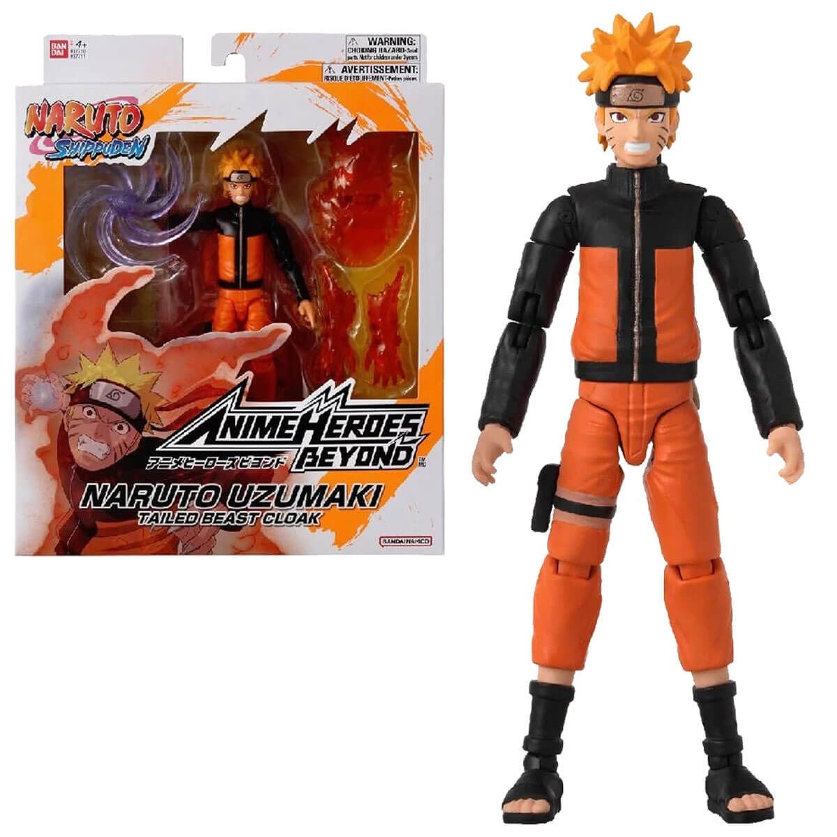 Bandai 16 cm Anime Heroes Naruto Uzumaki Oyuncak Figür Seti