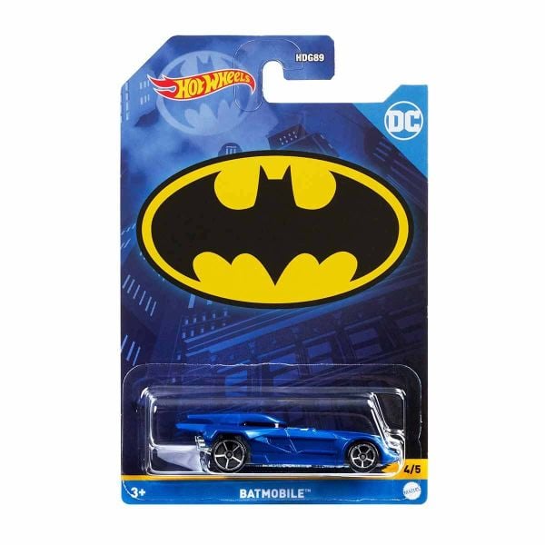 Hot Wheels Batman Araçlar HDG89 1:64 Ölçekli Oyuncak Metal Araba Batmobile Mavi