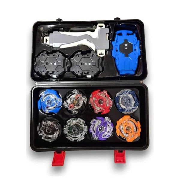Tool Box Çantalı Oyuncak Beyblade Metal Topaç 8 li Set BB-888