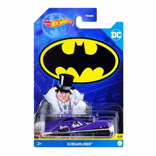 Hot Wheels Batman Araçlar HDG89 1:64 Ölçekli Oyuncak Metal Araba Screamliner