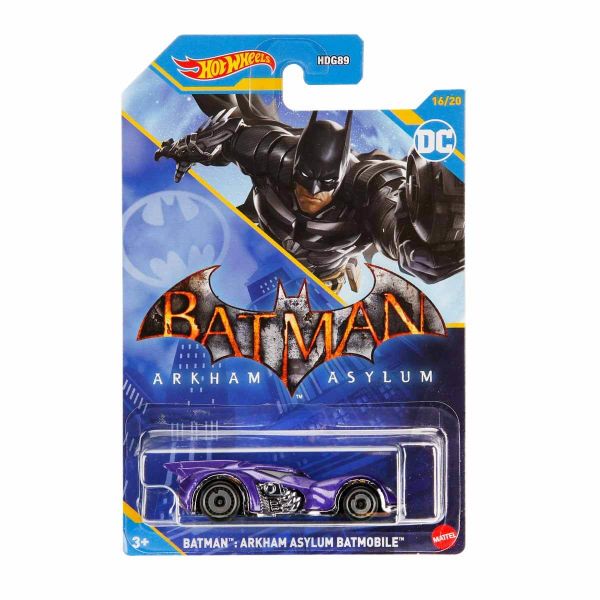 Hot Wheels Batman Araçlar HDG89 1:64 Ölçekli Oyuncak Metal Araba Batman Arkham Asylum Batmobile