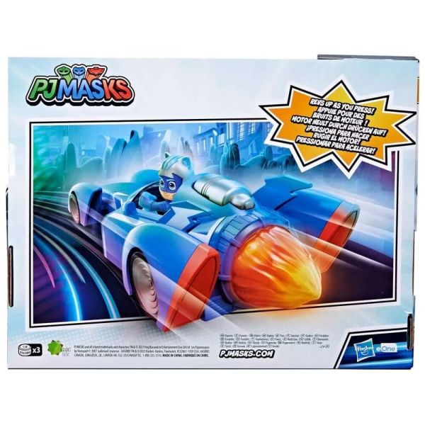 Pijamaskeliler Yarışçı Kedi ve Aracı Figür Oyuncak F6213