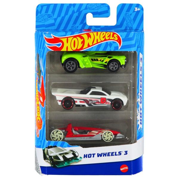 Hot Wheels 3'lü Araba Seti K5904 - (Karma Araba Gelecektir)