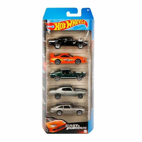 Hot Wheels 5'li Araba Seti HTW-01806 A - (Oyuncak Serisi Seçebilirsiniz) Fast And Furious HLY70