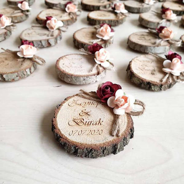 Nikah Şekeri Hediyeliği Kütük Magnet Nks-72