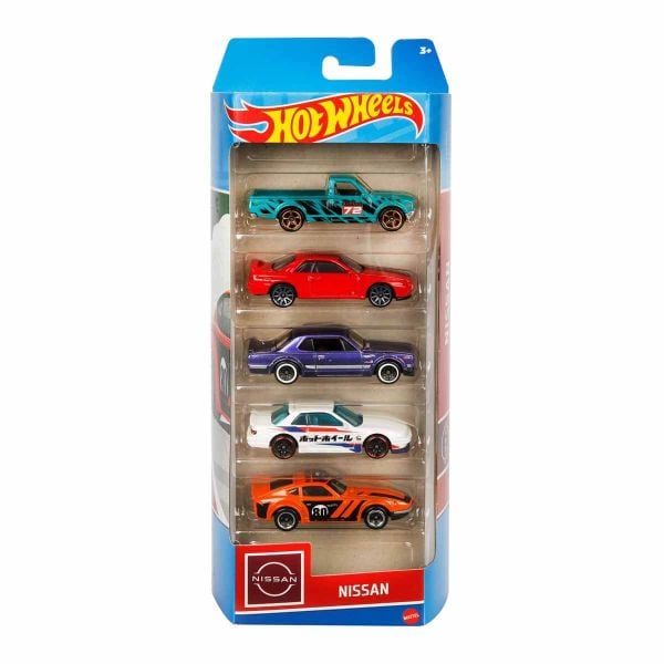 Hot Wheels 5'li Araba Seti HTW-01806 A - (Oyuncak Serisi Seçebilirsiniz) Nissan HLY73