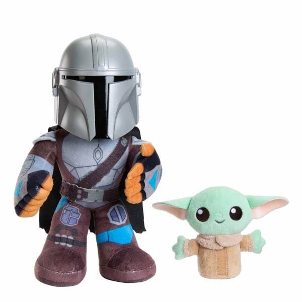 Star Wars Mandalorian ve Grogu Sesli Pelüş Oyuncak HNT52