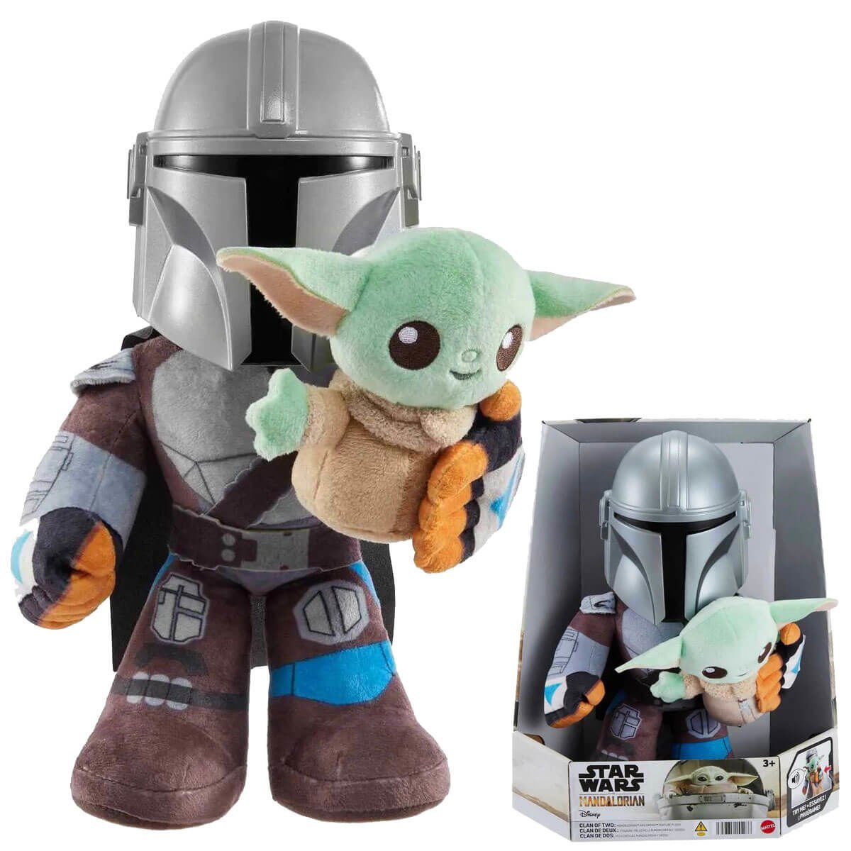 Star Wars Mandalorian ve Grogu Sesli Pelüş Oyuncak HNT52