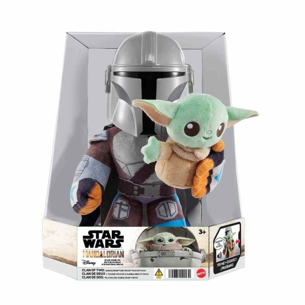 Star Wars Mandalorian ve Grogu Sesli Pelüş Oyuncak HNT52