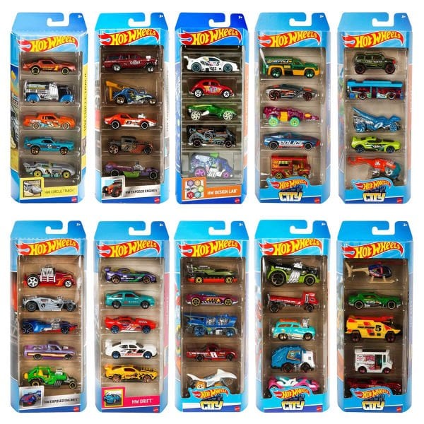Hot Wheels 5'li Araba Seti HTW-01806 B - (Oyuncak Serisi Seçebilirsiniz)