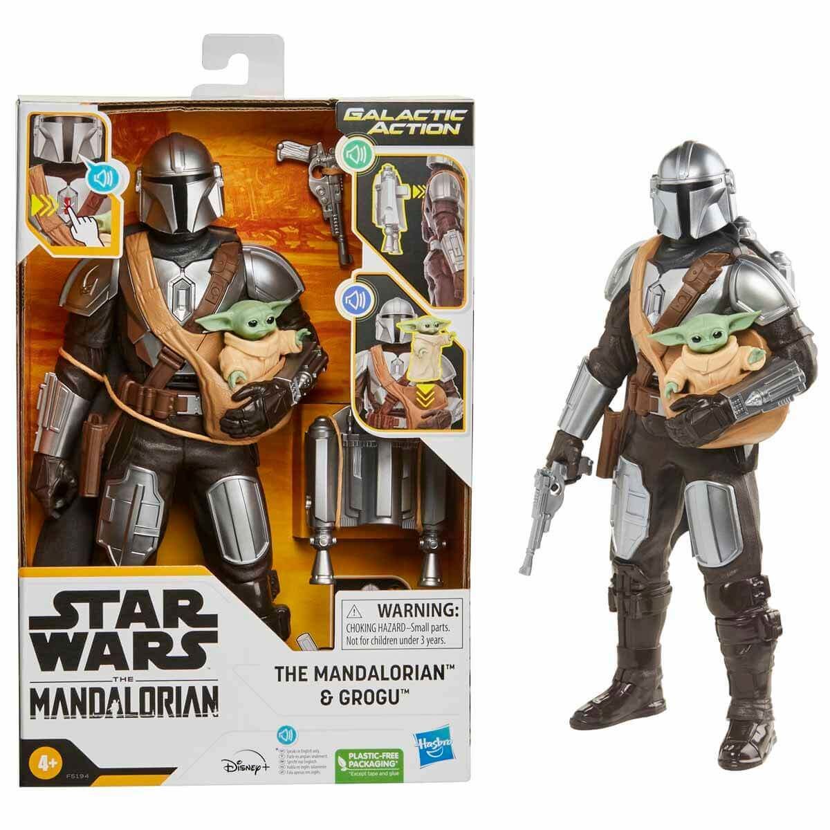 Star Wars Mandalorian Ve Grogu İnteraktif Elektronik İkili Figür Seti F5194