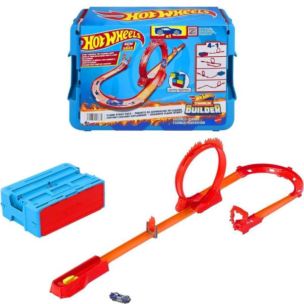Hot Wheels Track Builder Alev Temalı Akrobasi Seti HMC04