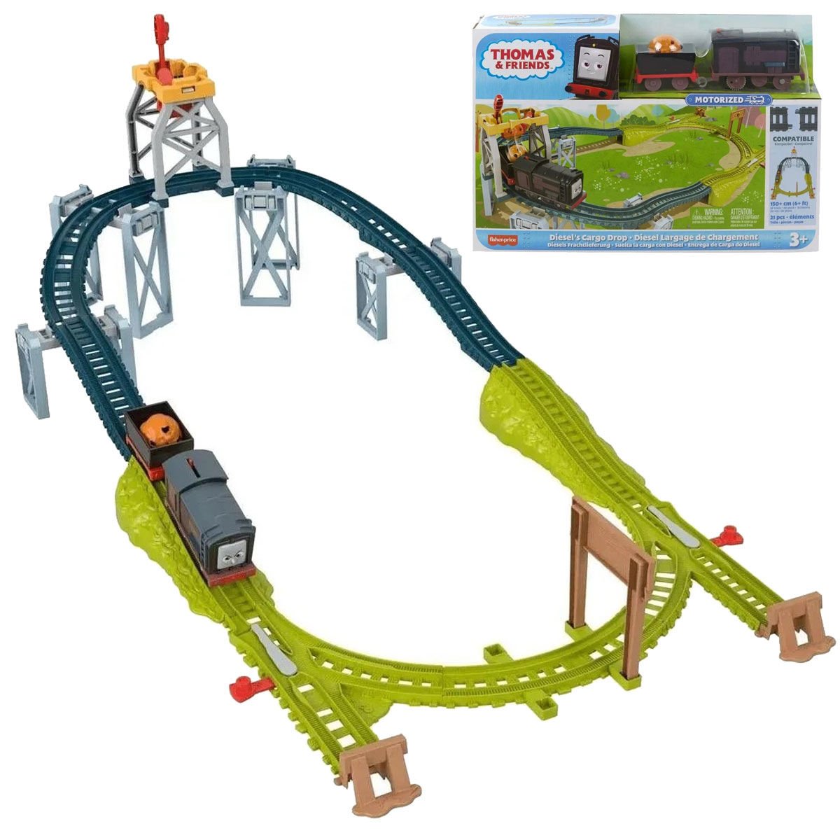 Thomas ve Arkadaşları Diesel Motorlu Oyuncak Tren Seti HGY78-HPN59