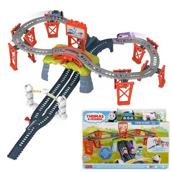 Thomas ve Arkadaşları Sodor Kupası Yarışı Oyuncak Tren Seti HFW03