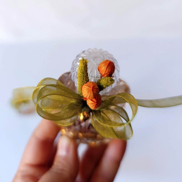 Nikah Şekeri Hediyeliği Kolonya Şişesi Nks-306 Baklava Desenli 50cc Plastik Şişe