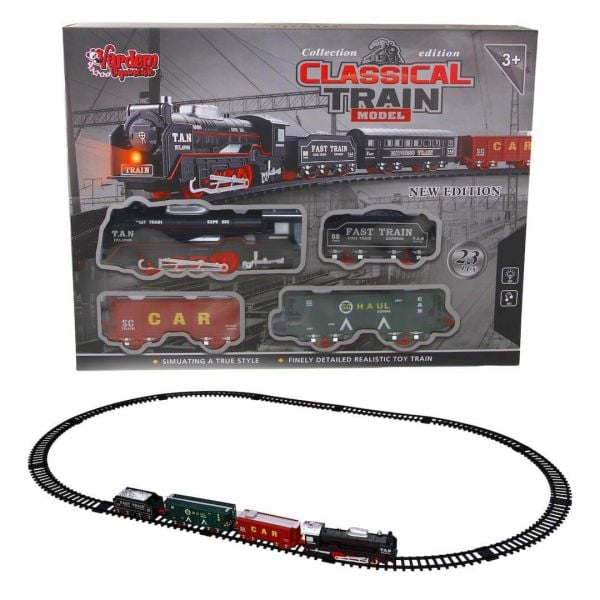Oyuncak Tren Seti 23 Parça Classic Model Sesli ve Işıklı JHX6686