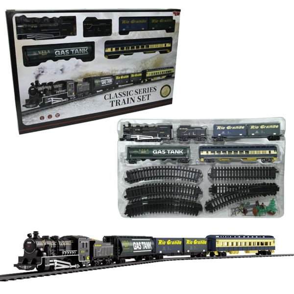 Oyuncak Tren Seti 33 Parça Classic Model Sesli ve Işıklı VR-1601C