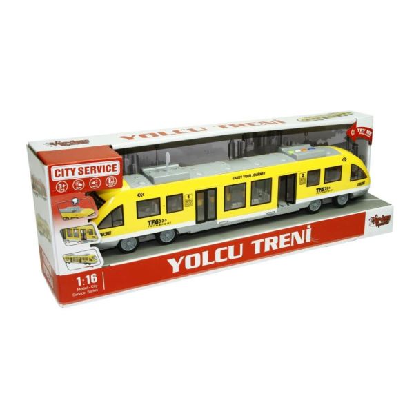 Sürtmeli Sesli Işıklı Oyuncak Yolcu Treni (Tramvay) WY920B