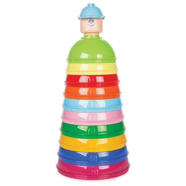 Eğitici Oyuncak Kaplar 10 Parça Renkli Kap Seti PL-03-264