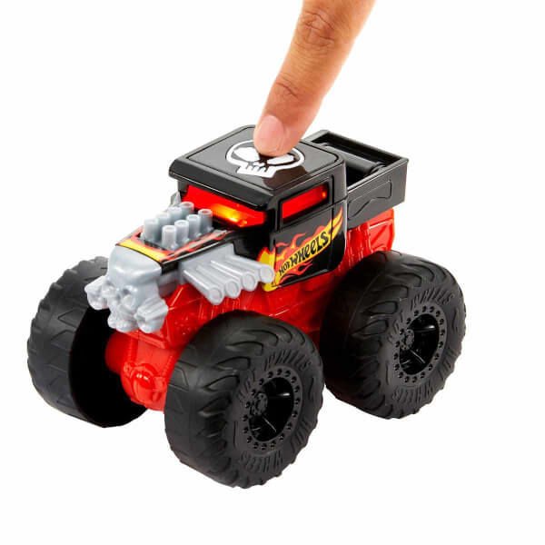 Hot Wheels Monster Trucks Kükreyen Arabalar Serisi HDX60 Tiger Shark-Turuncu