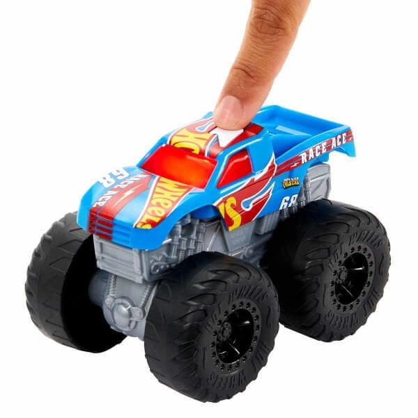 Hot Wheels Monster Trucks Kükreyen Arabalar Serisi HDX60 Tiger Shark-Turuncu