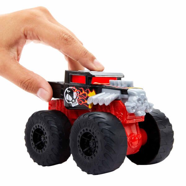 Hot Wheels Monster Trucks Kükreyen Arabalar Serisi HDX60 Bone Shaker-Kırmızı
