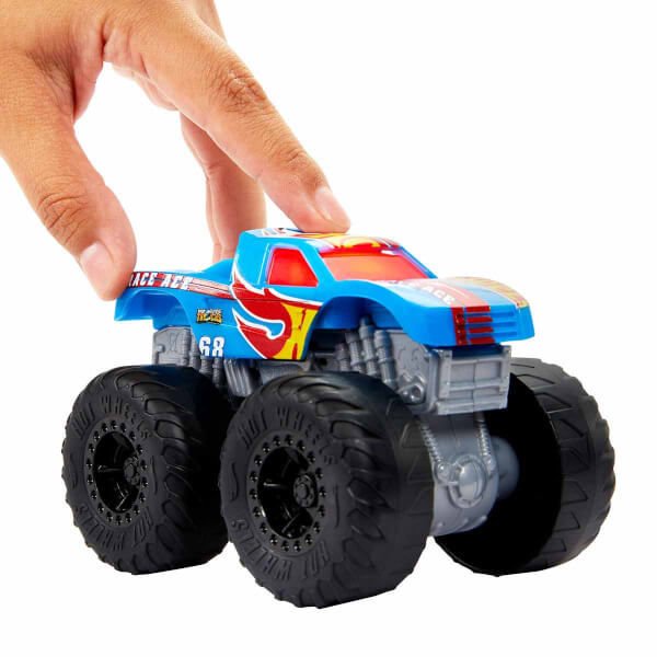 Hot Wheels Monster Trucks Kükreyen Arabalar Serisi HDX60 Race Ace-Mavi