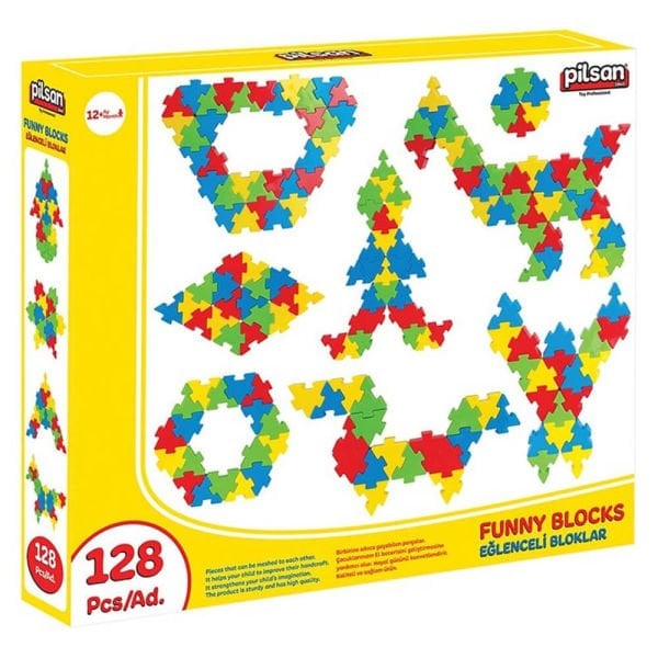Eğlenceli Bloklar 128 Parça Eğitici Oyuncak Seti PL-03-298