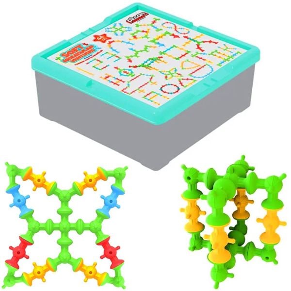 Yumuşak Vantuz Moleküller 44 Parça Eğitici Oyuncak Seti PL-03-636