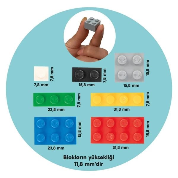 Mikro Bloklar 588 Parça Eğitici Oyuncak Seti PL-03-492