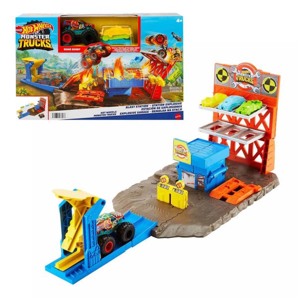 Hot Wheels Monster Trucks Patlama İstasyonu Oyun Seti HFB12
