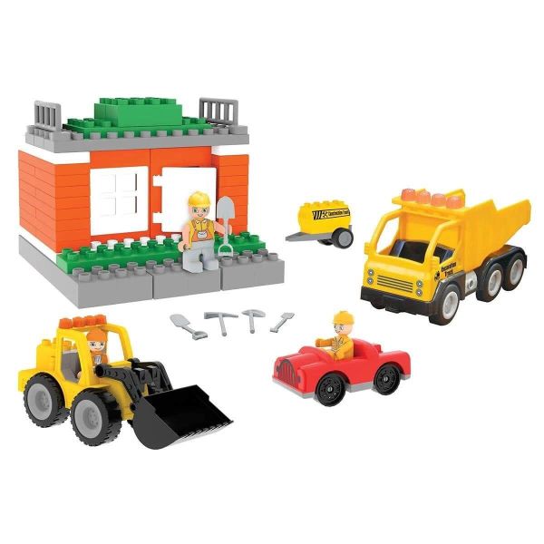 Double Blocks Kepçeli Dozer 57 Parça Eğitici Oyuncak Seti PL-03-614