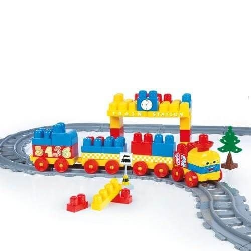 Eğitici Oyuncak 89 Parça Renkli Tren Seti DL-5082