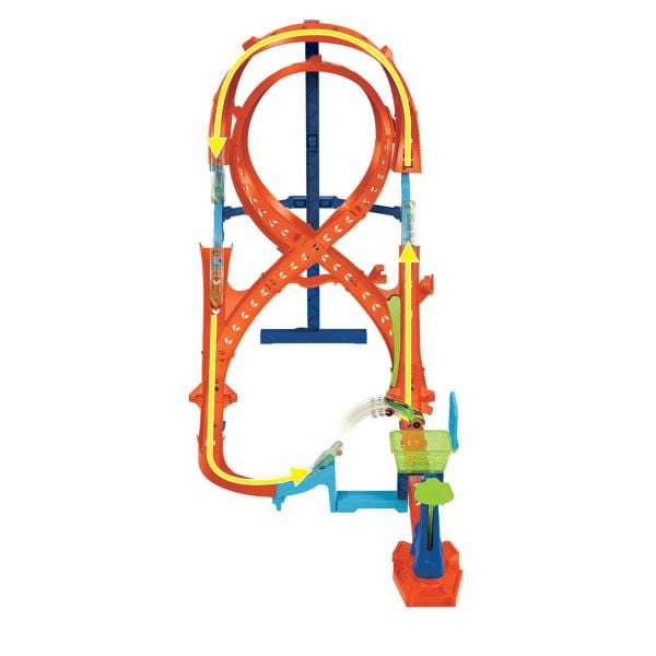 Hot Wheels Dikey Yarış Heyecanı Oyun Seti HMB15 Yarış Pisti Fırlatma Rampası