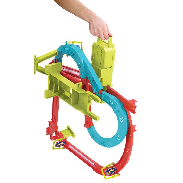 Hot Wheels Neon Yarışlar Çoklu Yarış Heyecanı Pist Seti HPC07 Oyuncak Seti