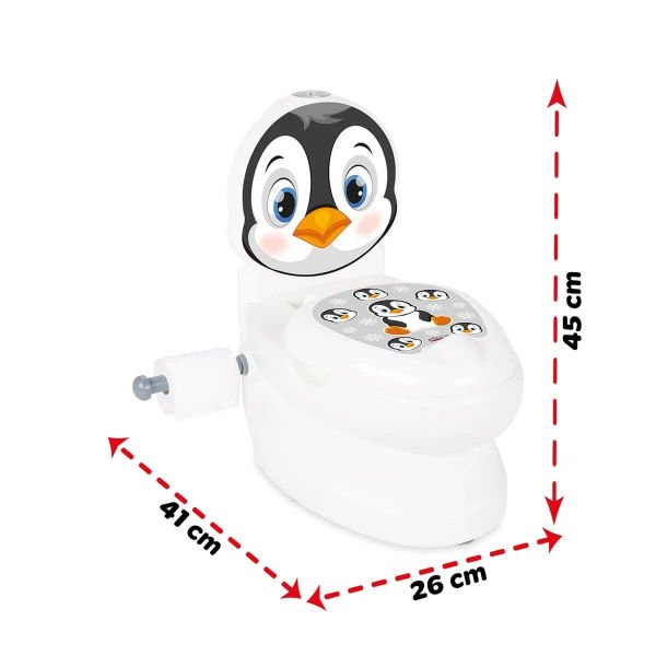 Penguen Klozet Sesli ve Işıklı Tuvalet Eğitimi Oyuncak Seti PL-07-565