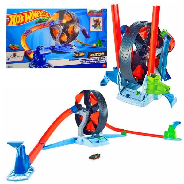 Hot Wheels Dönen Tekerlek Macerası Yarış Seti GJM77 Fırlatma Rampası