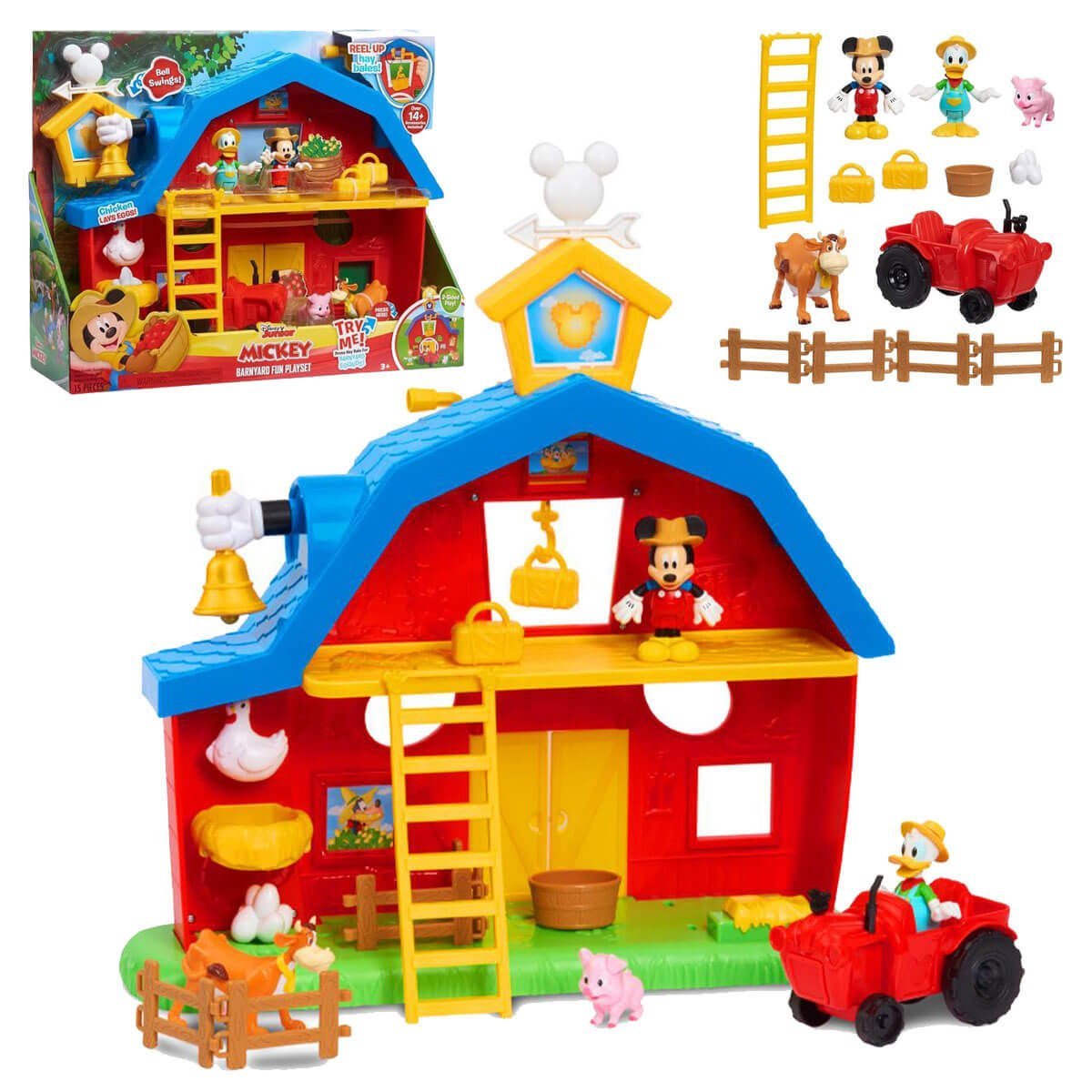 Disney Junior Mickey Çiftlik Evi 14 Parça Oyun Seti MCC10000