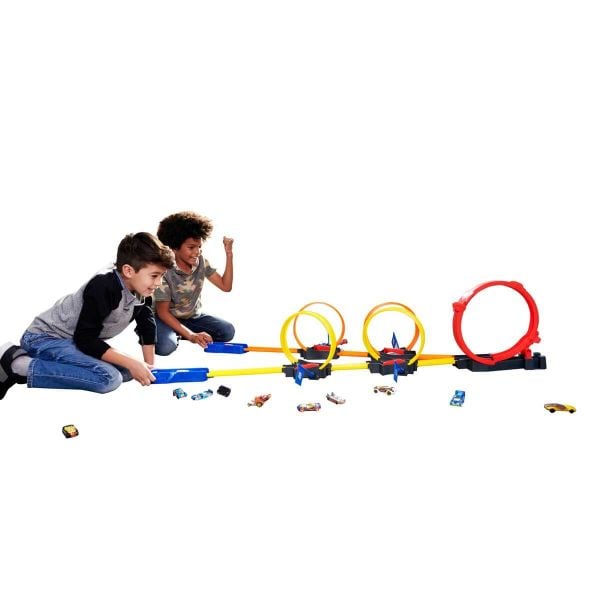 Hot Wheels Çok Çemberli Yarış HDR83 Yarış Pisti ve Fırlatma Rampaları