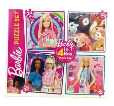 Barbie 183 Parça Puzzle 4 in 1 BRP1888