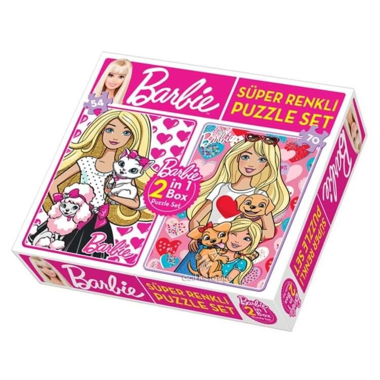 Barbie 124 Parça Puzzle 2 in 1 BRP1542